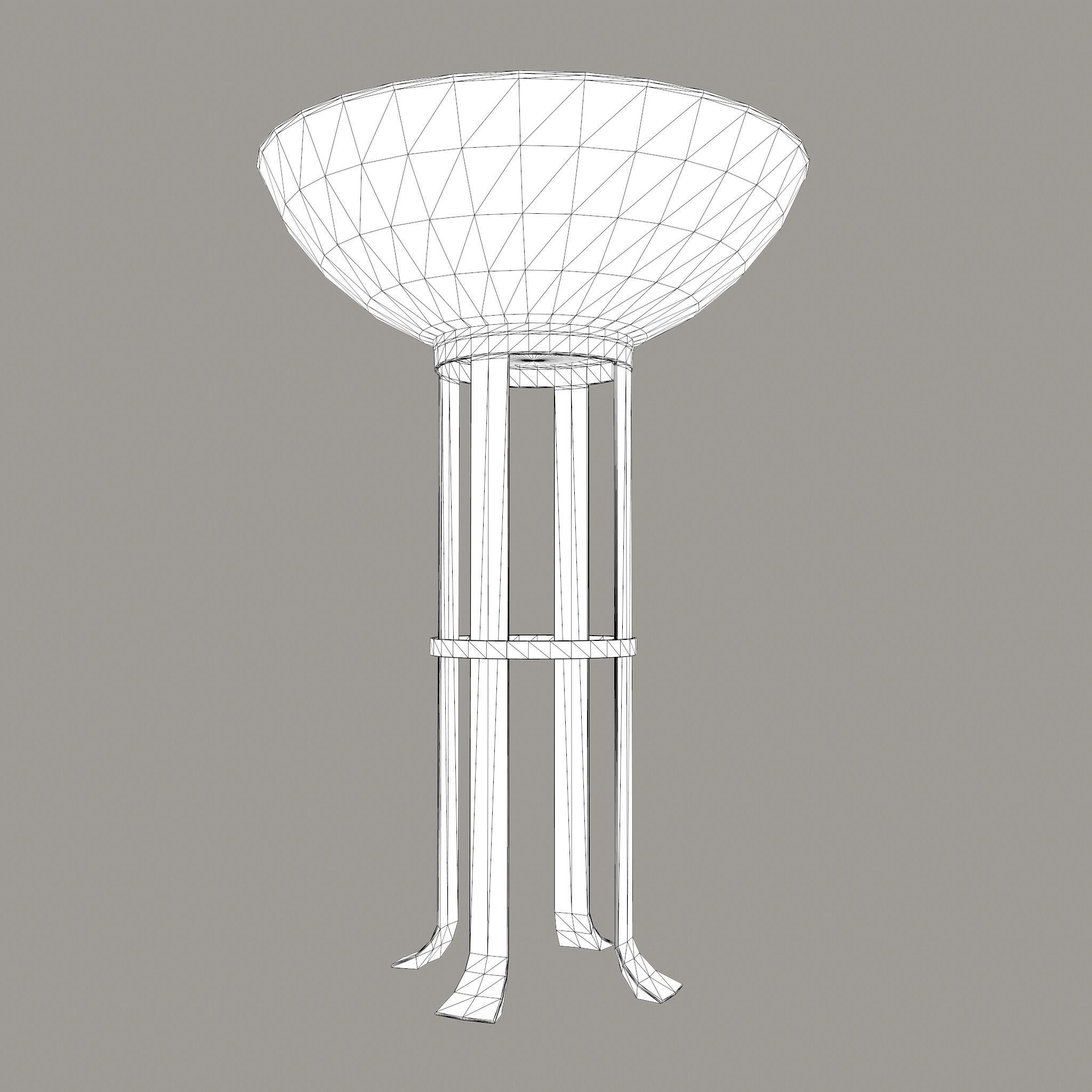 Medieval Style Fire Stand Low-poly 3D model_22