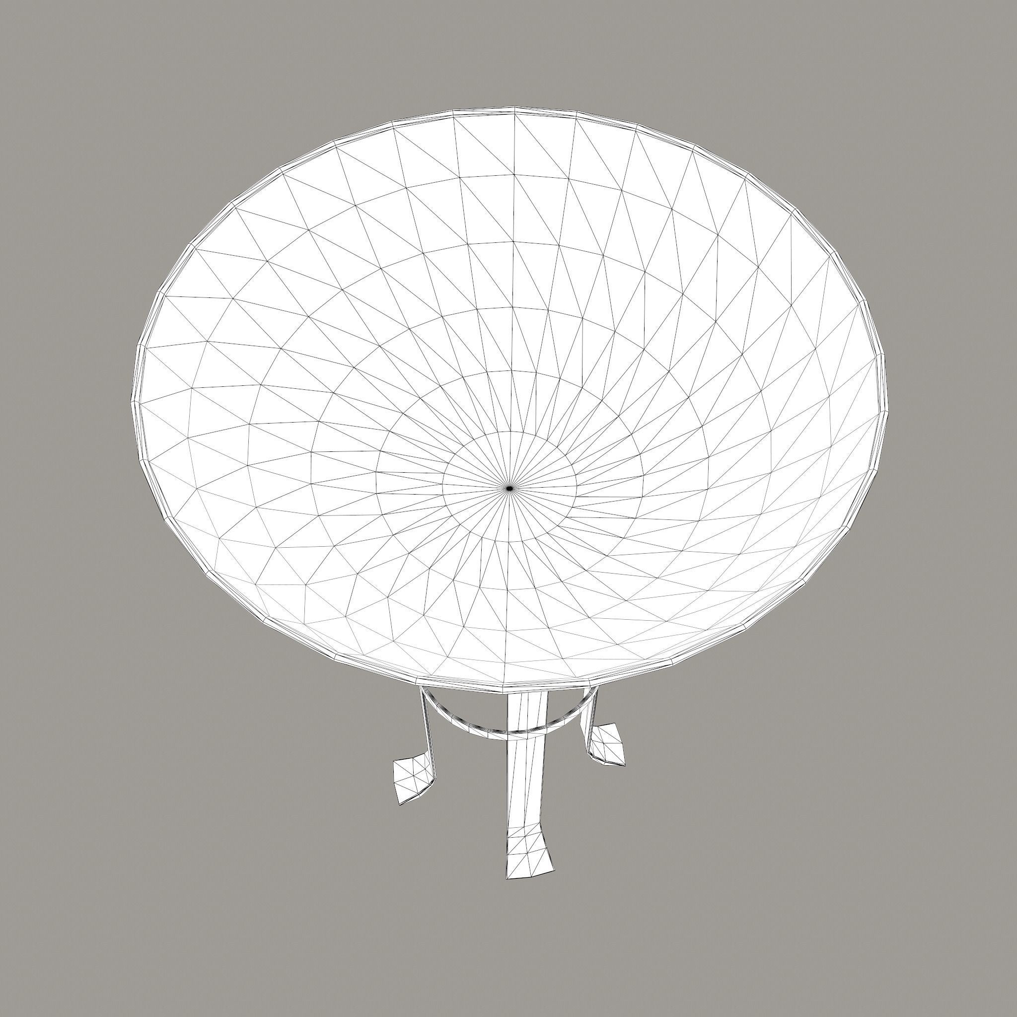 Medieval Style Fire Stand Low-poly 3D model_28