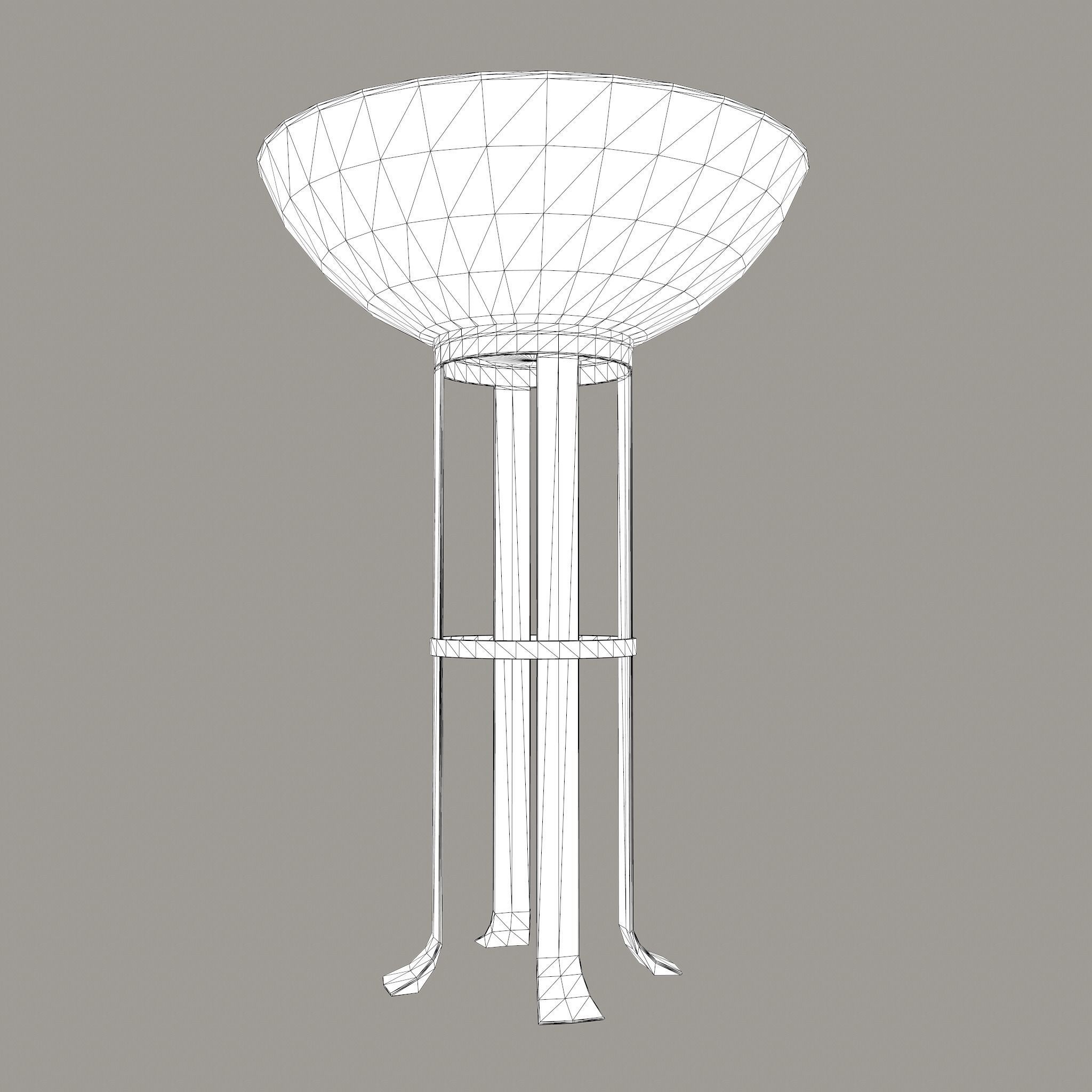 Medieval Style Fire Stand Low-poly 3D model_24