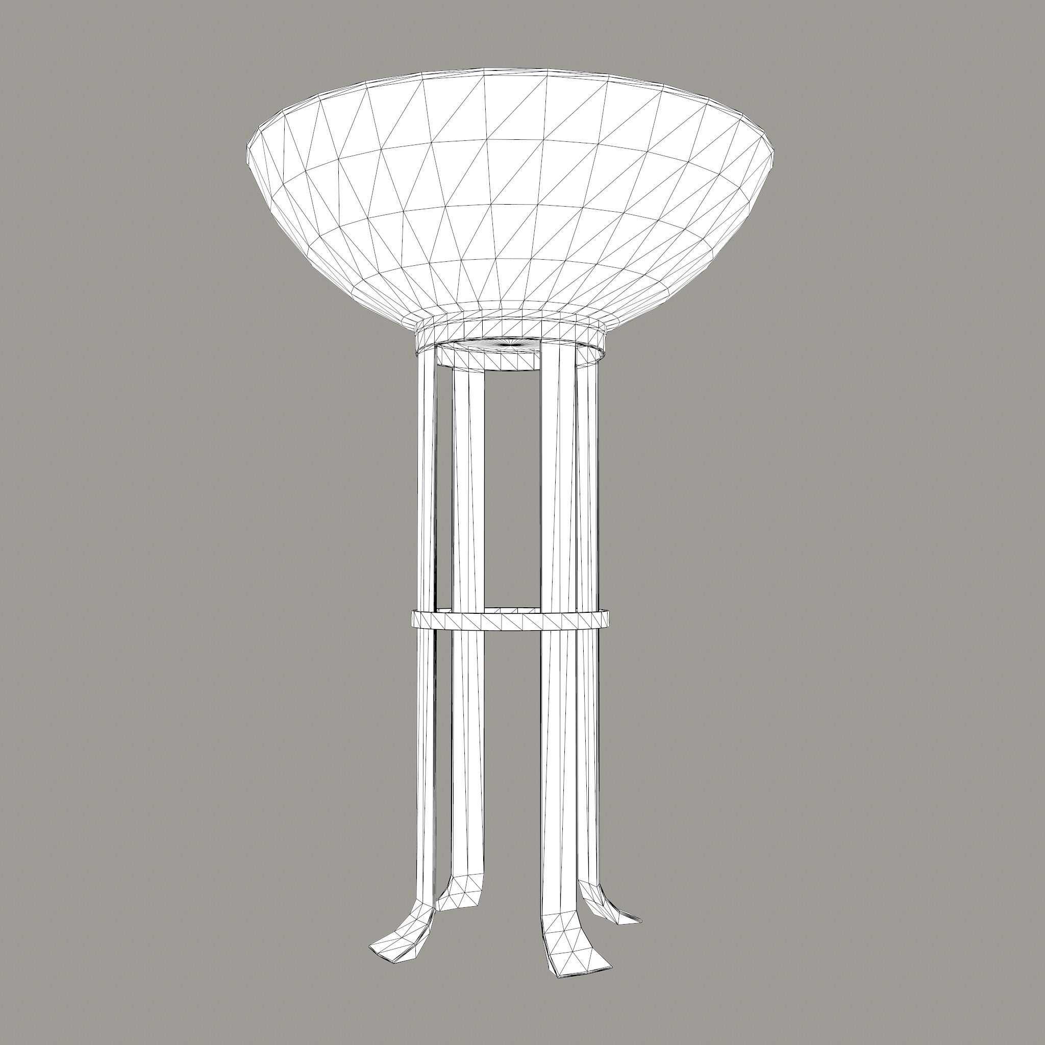 Medieval Style Fire Stand Low-poly 3D model_31