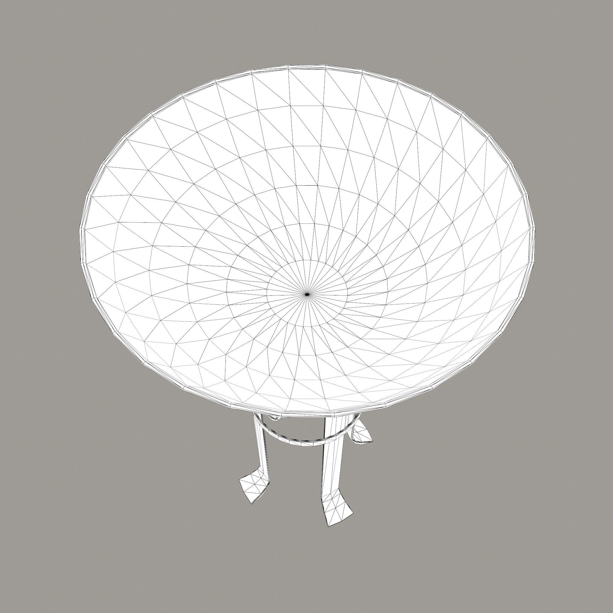 Medieval Style Fire Stand Low-poly 3D model_26