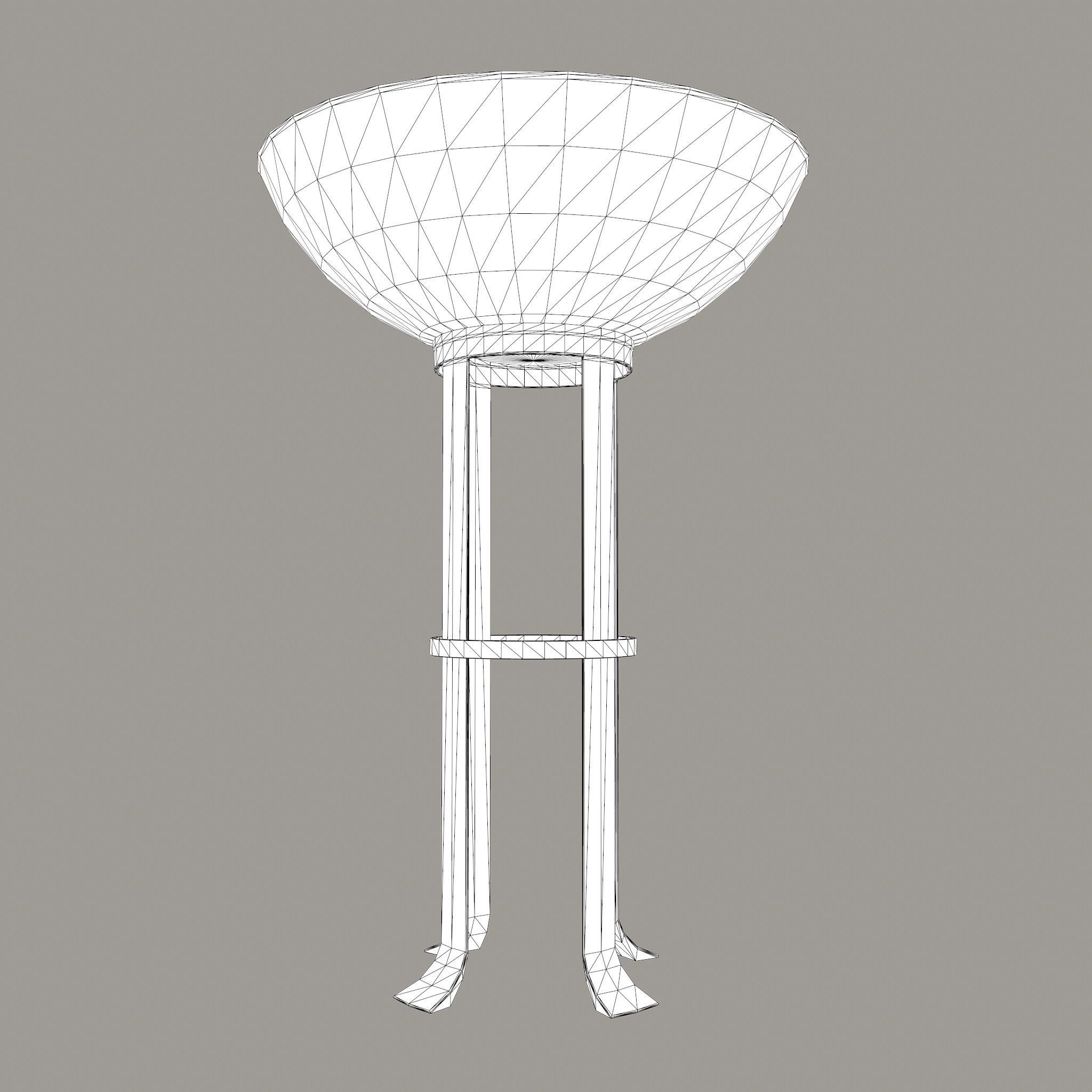 Medieval Style Fire Stand Low-poly 3D model_19