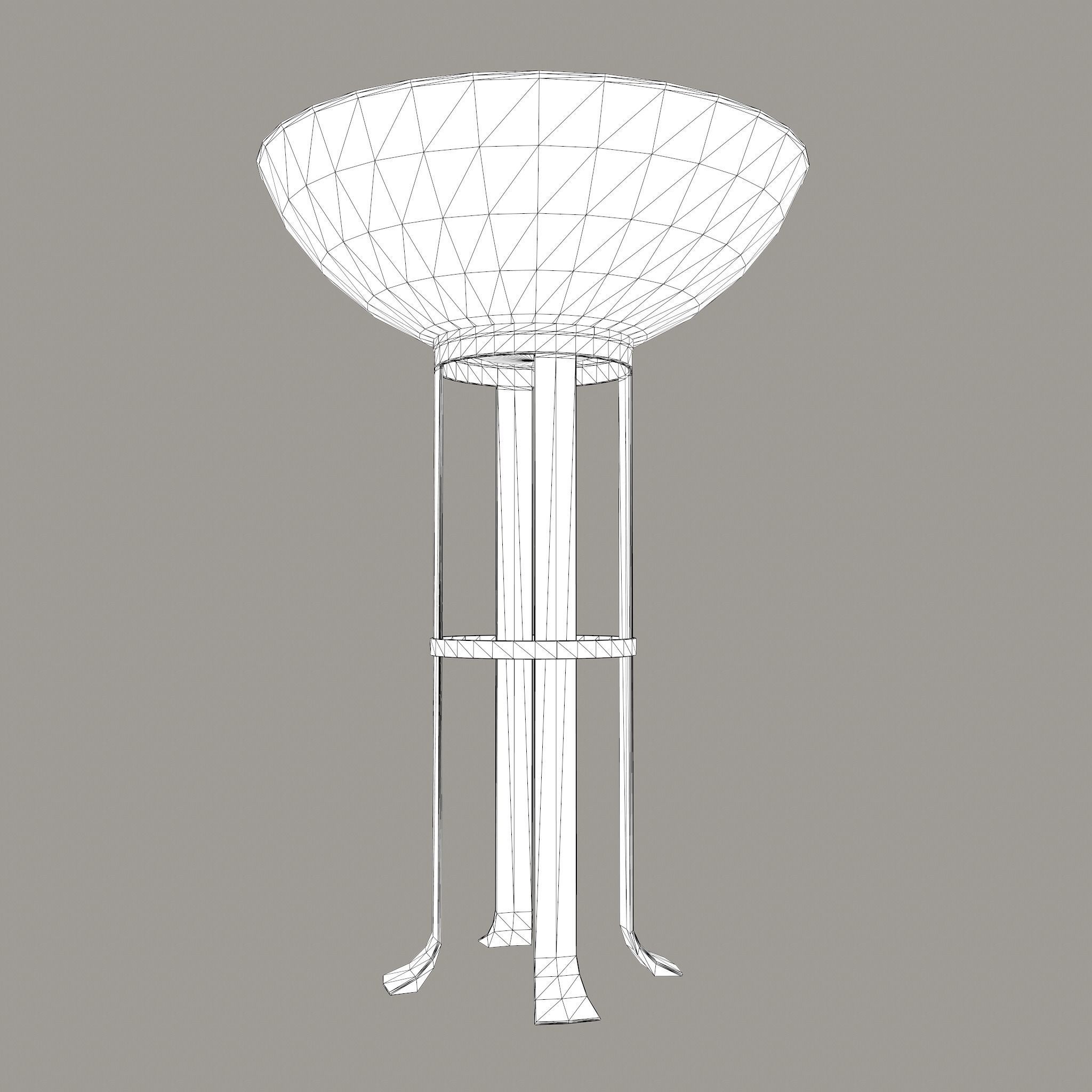 Medieval Style Fire Stand Low-poly 3D model_21