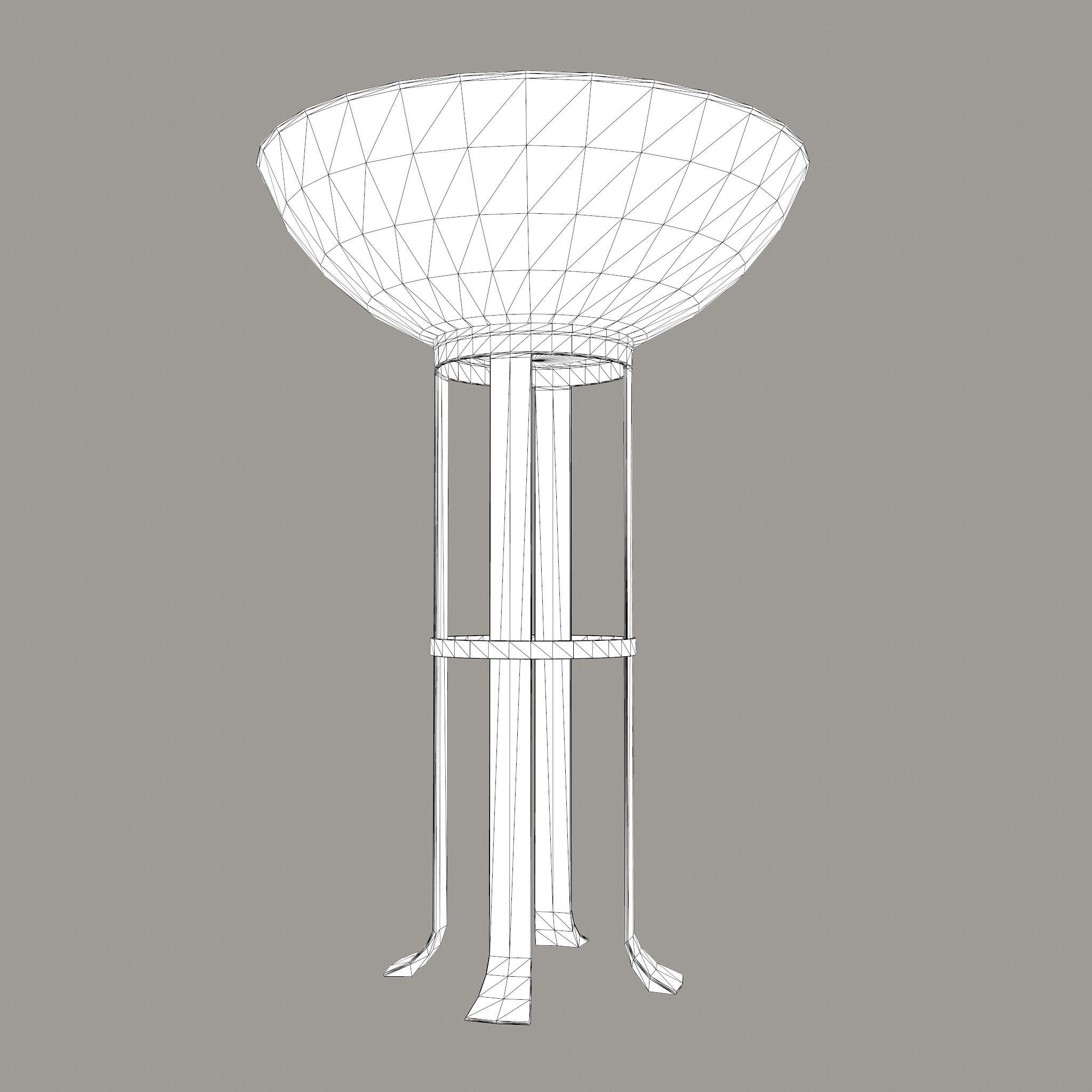 Medieval Style Fire Stand Low-poly 3D model_17