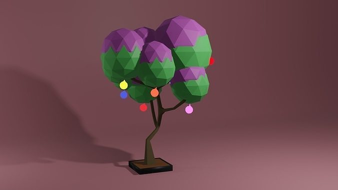 Tree 3D MODEL  easy Low-poly 3D model