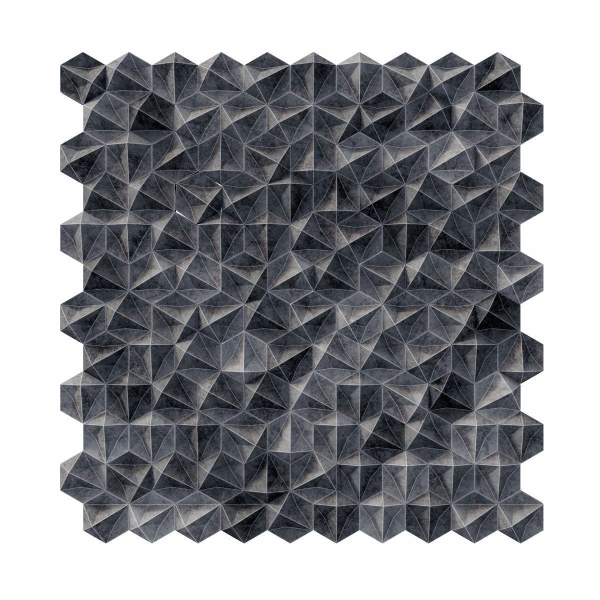 Panel concrete Hexagon n1 3D model_18
