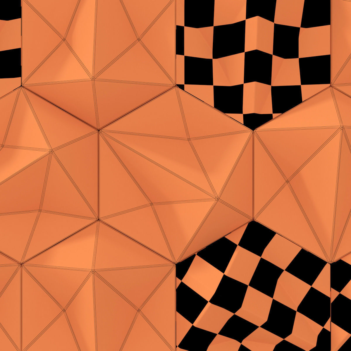 Panel concrete Hexagon n1 3D model_21