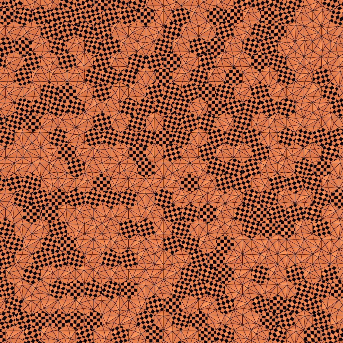 Panel concrete Hexagon n1 3D model_28