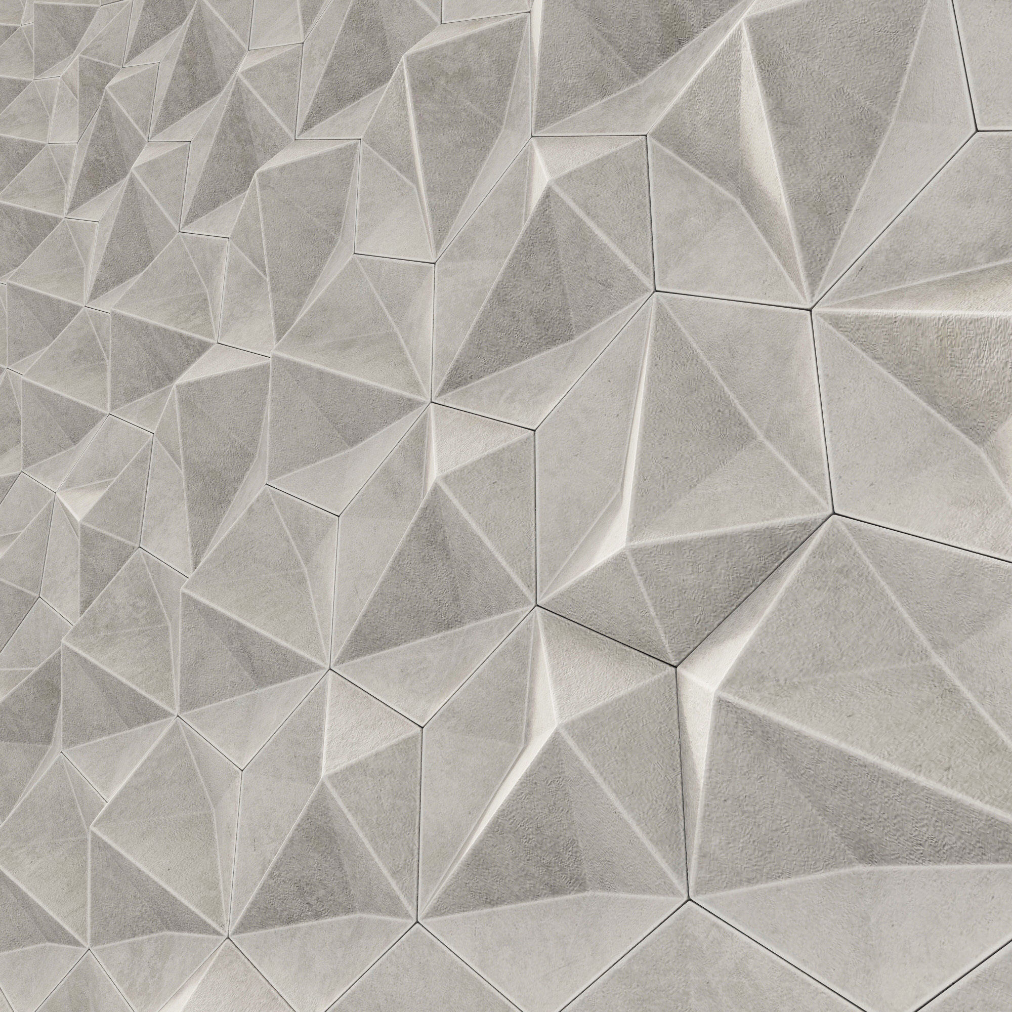Panel concrete Hexagon n1 3D model_14
