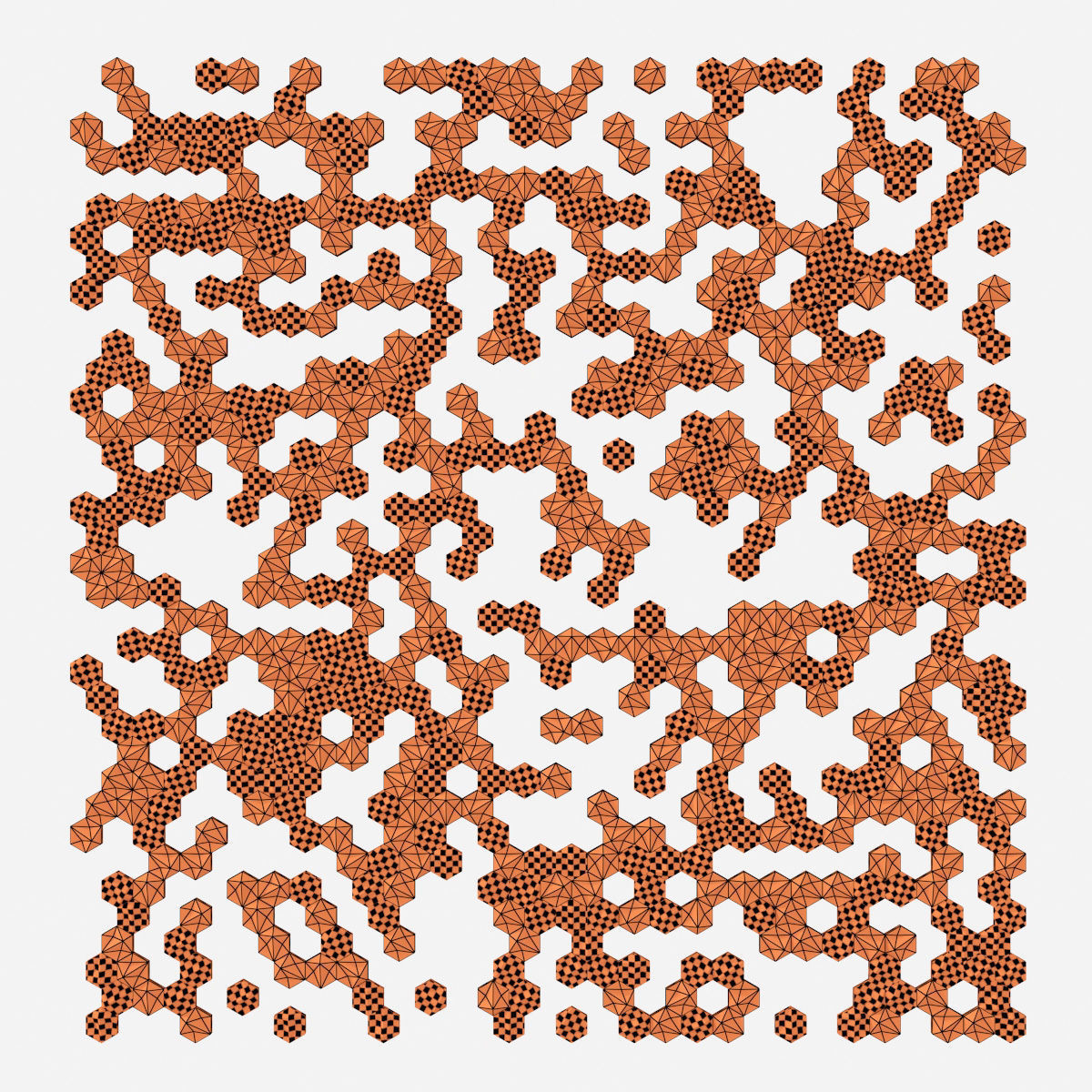 Panel concrete Hexagon n1 3D model_30