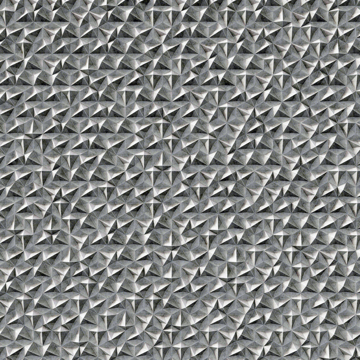 Panel concrete Hexagon n1 3D model_1