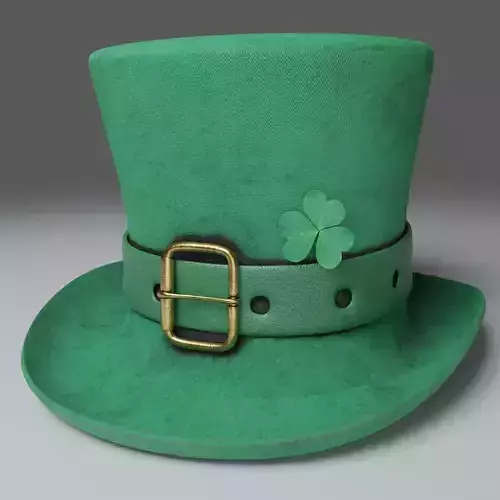 St Patricks Hat Photorealistic PBR - 3D Model 