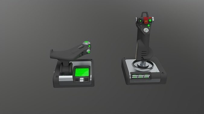  Logitech G X52 Professional Space Low-poly 3D model