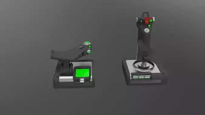  Logitech G X52 Professional Space Low-poly 3D model