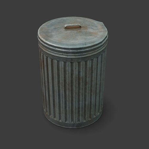 Trash Set can 3D model