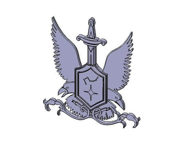 Odins Emblem Saint Seiya 3D print model