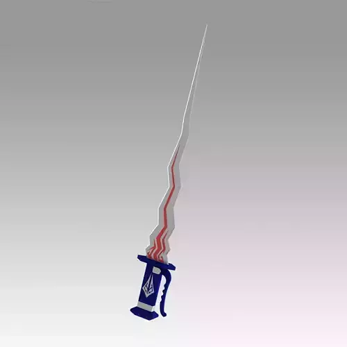 RWBY Vacuo Shade NDGO Octavia Ember Sword Cosplay Weapon Prop 3D print model