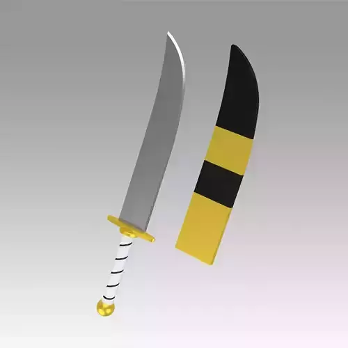 Life In A Different World From Zero Felt Sword Cosplay  3D print model