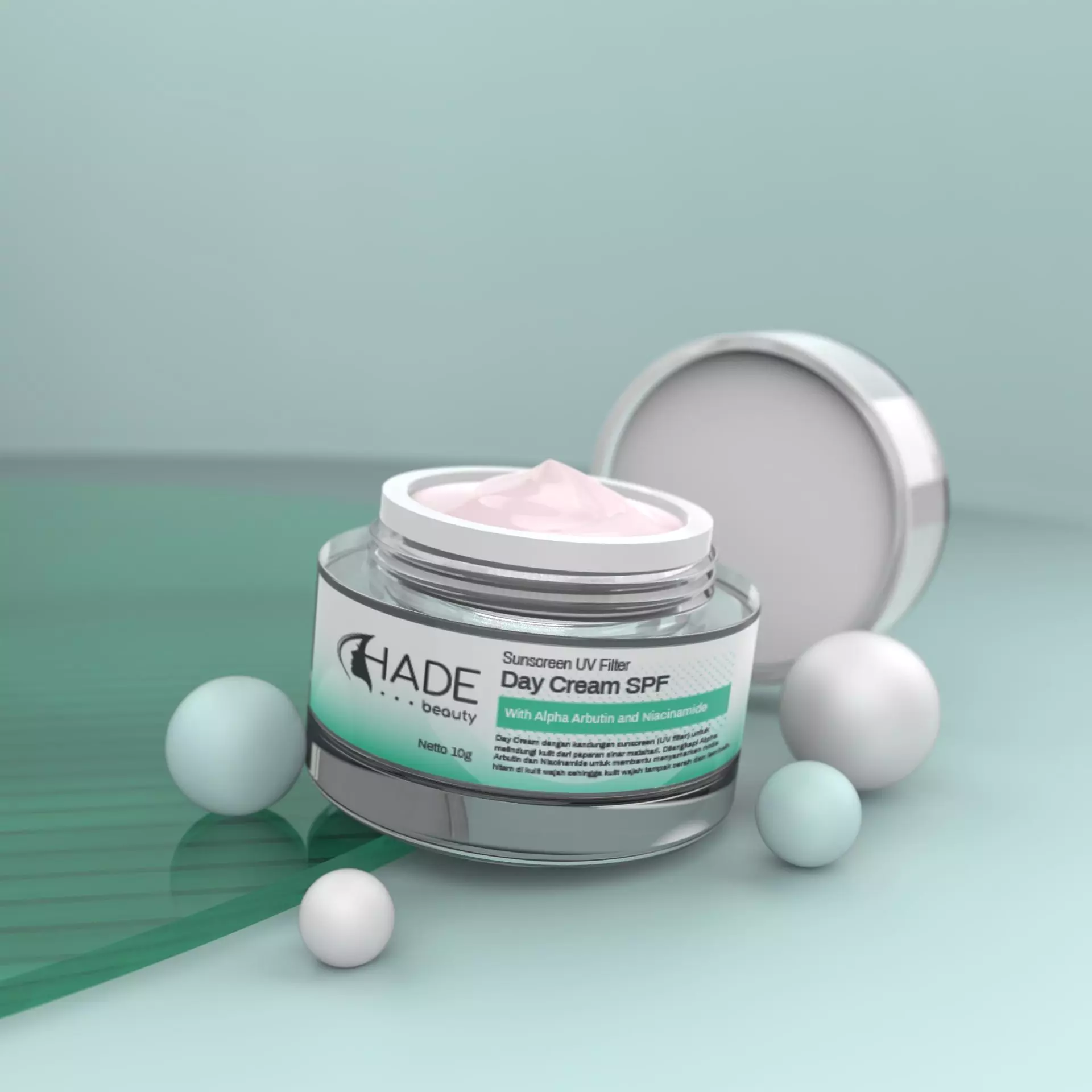 Cream Jar Cosmetic 3D Print Ready 3D model_0