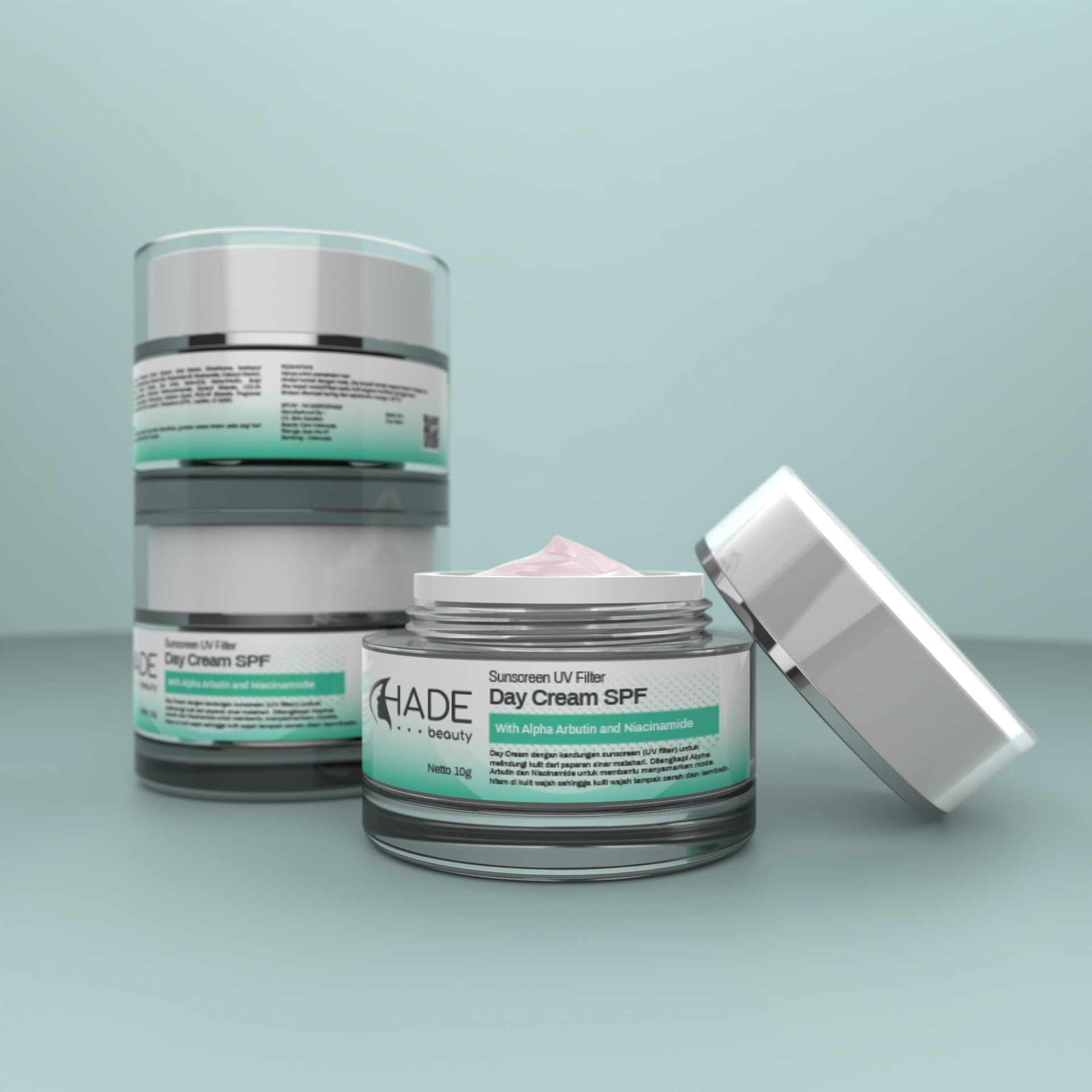 Cream Jar Cosmetic 3D Print Ready 3D model_2