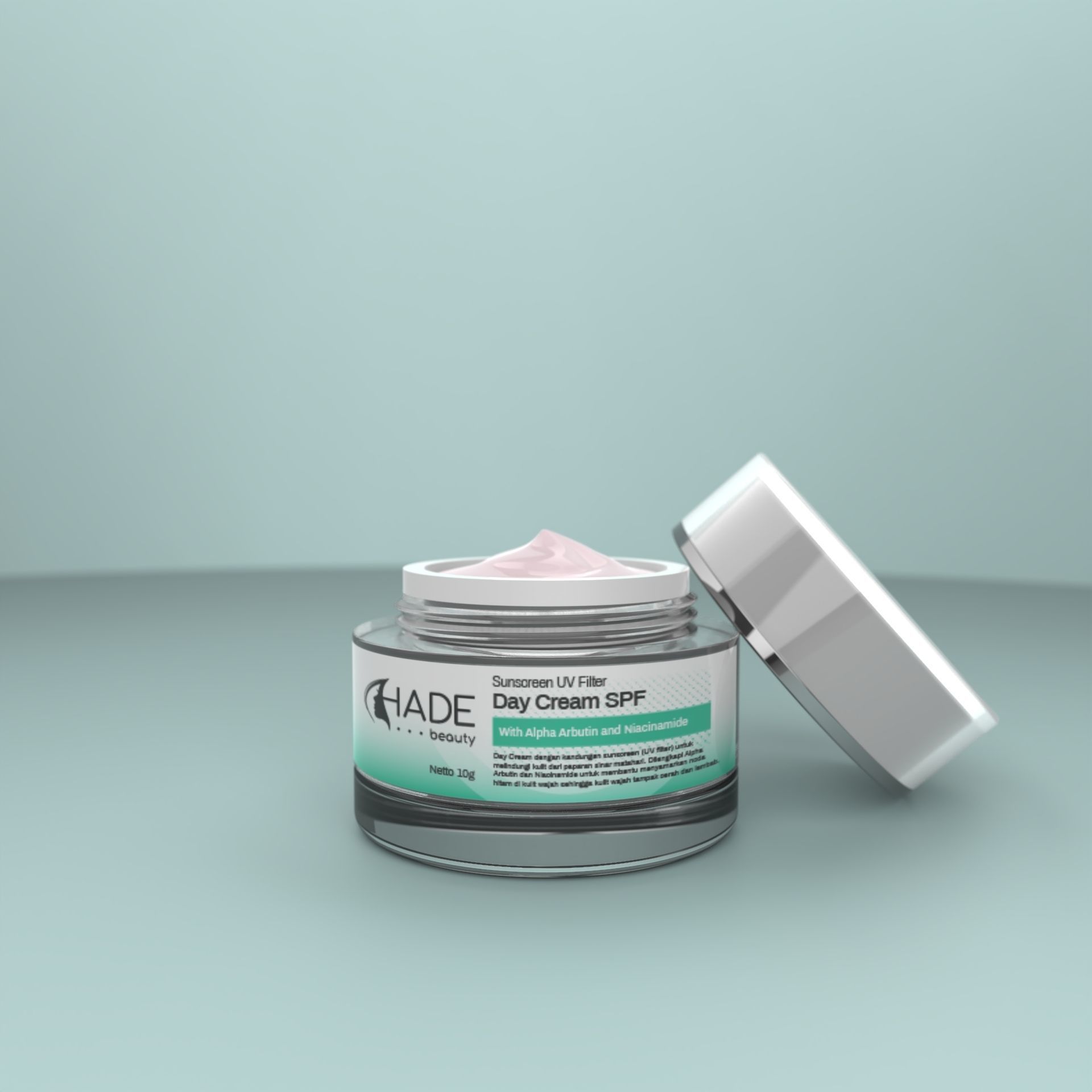 Cream Jar Cosmetic 3D Print Ready 3D model_1