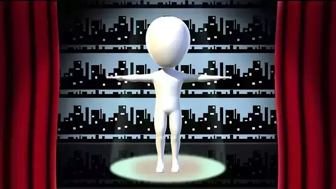 White Guy Free 3D model