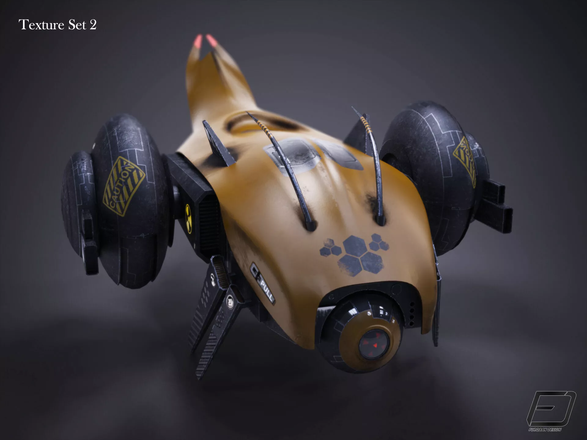 Sci-Fi Drone Free low-poly 3D model