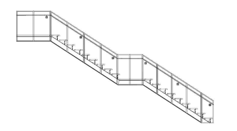 modern stair 03 3D model_5
