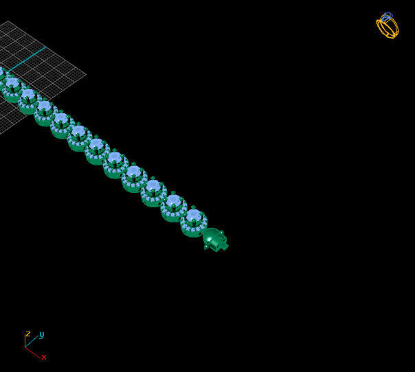 BRACELET diamond 3D print model_2