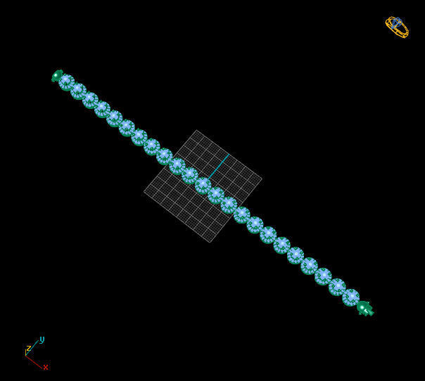 BRACELET diamond 3D print model_1