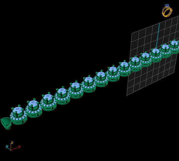 BRACELET diamond 3D print model_3