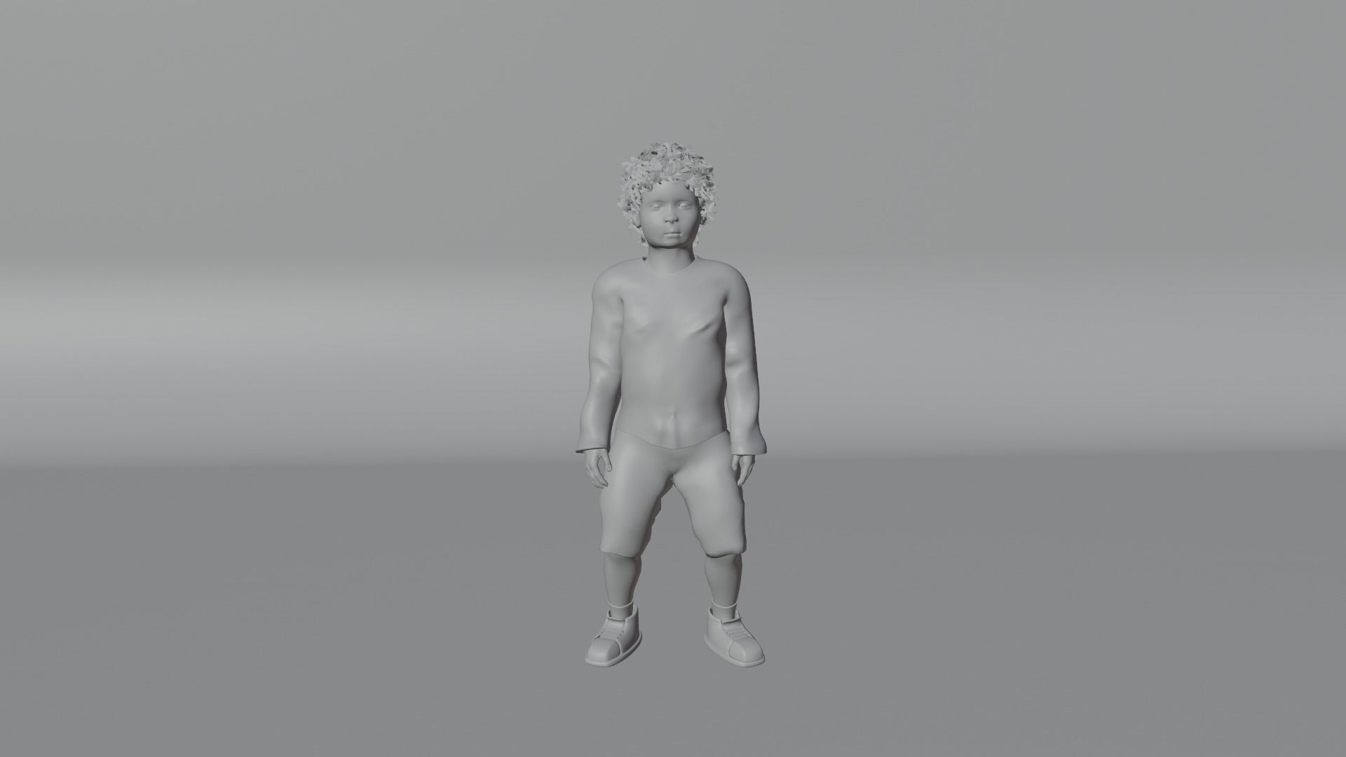 Child boy character 3D model_22