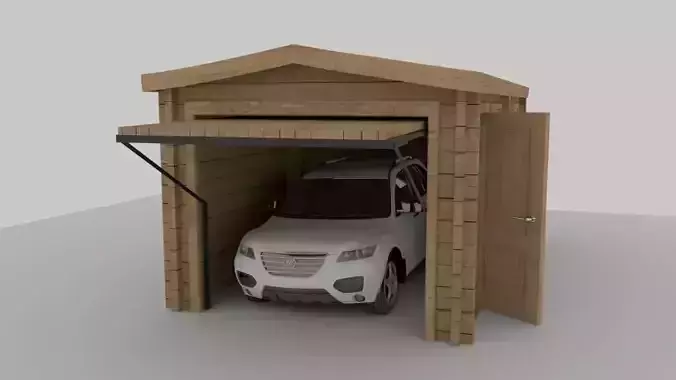 wood garage