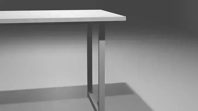 Clay Basic Table Design 3D Model Low-poly 3D model