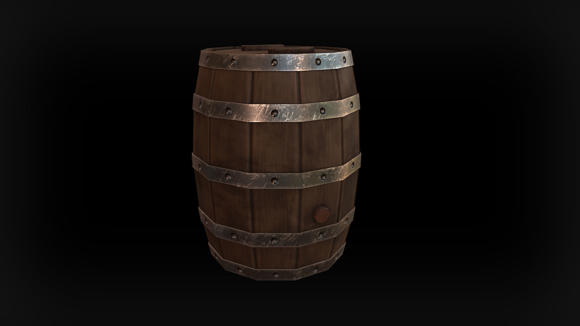 Wooden Props Free low-poly 3D model_2