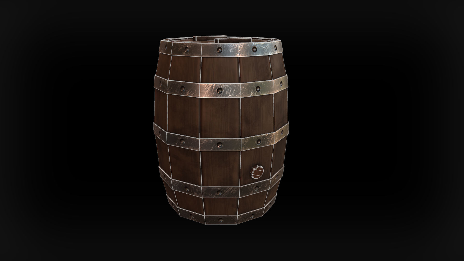 Wooden Props Free low-poly 3D model_3