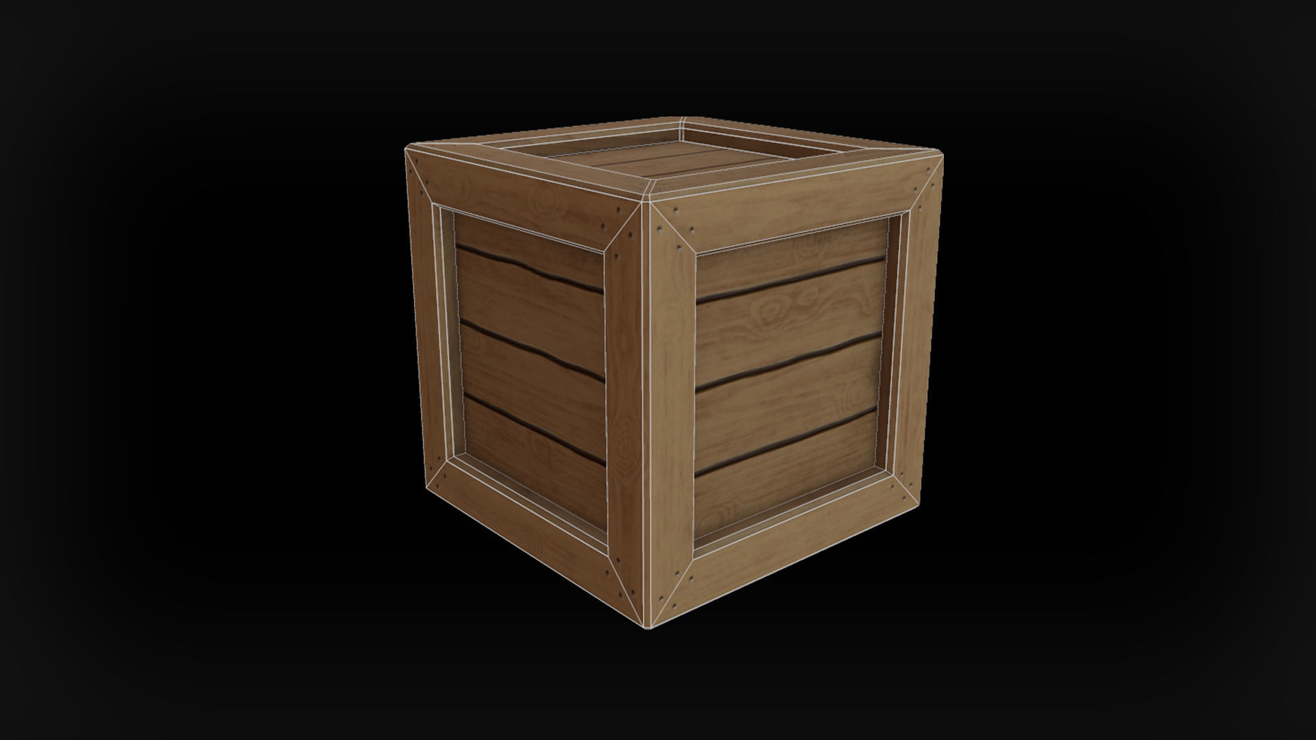 Wooden Props Free low-poly 3D model_7