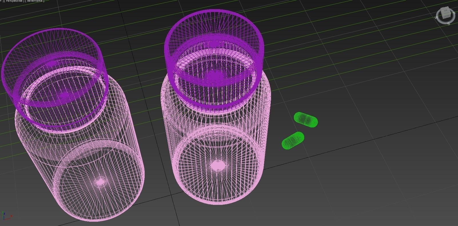 Plastic Bottle with pills 3D model_7