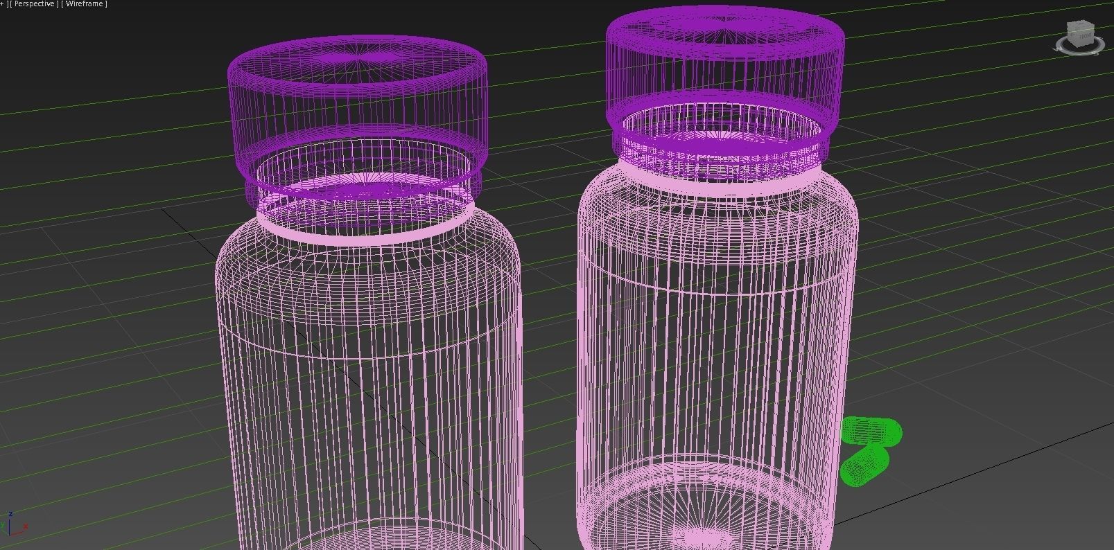 Plastic Bottle with pills 3D model_4