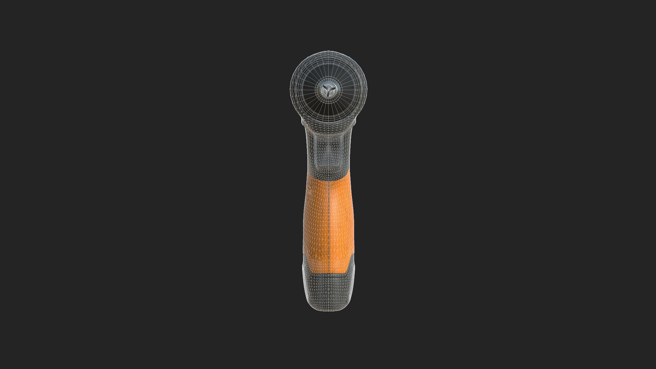 Cordless drill Low-poly 3D model_17