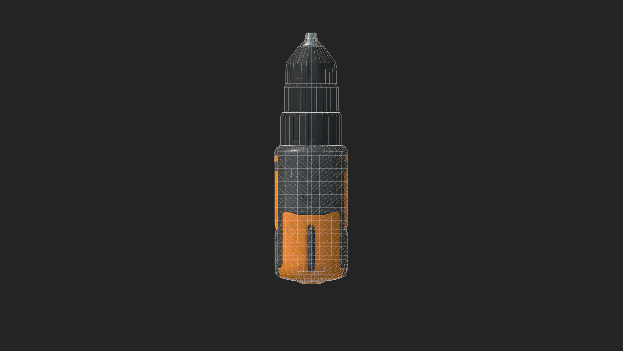 Cordless drill Low-poly 3D model_16