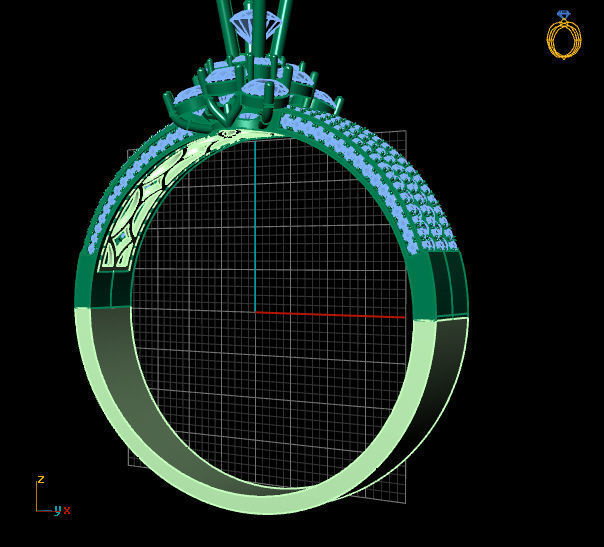 BRACELET diamond 3D print model_2