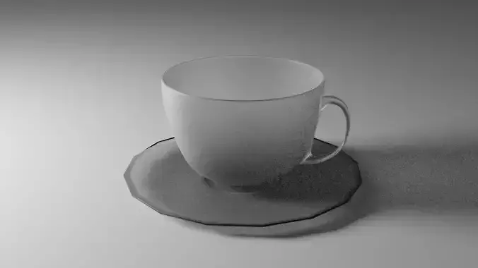 Transparent Tea Cup 3D Model