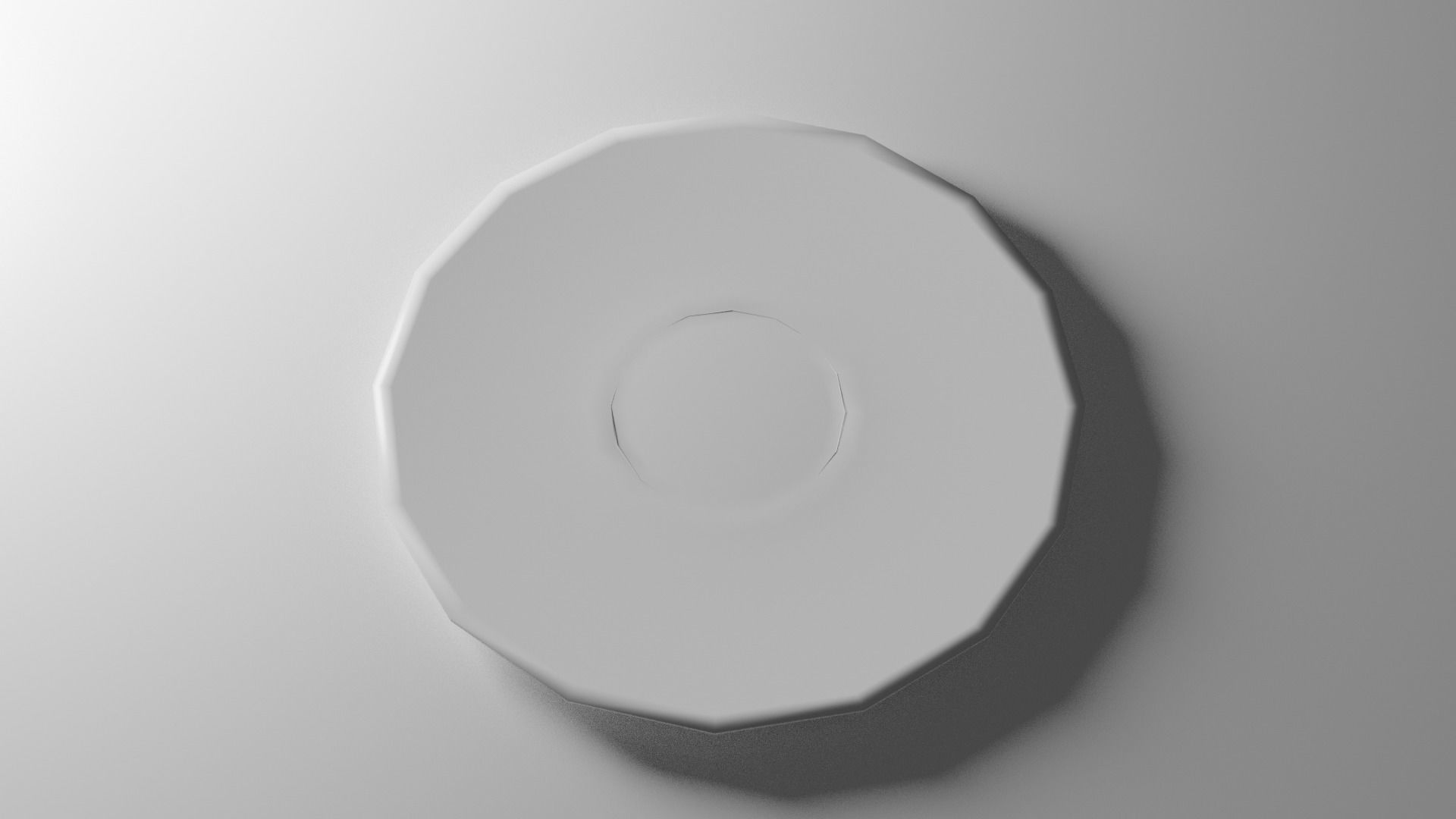 Transparent Saucer Low-poly 3D model_2