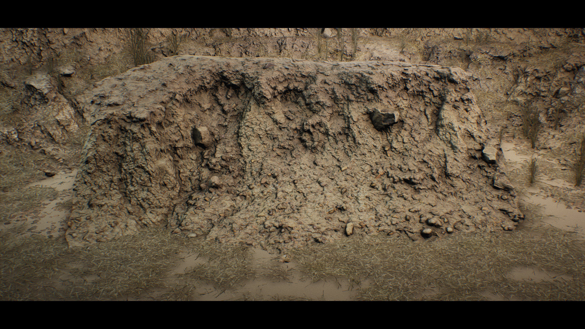 Desert Embankments - Photoscan Vol 4 Low-poly 3D model_9