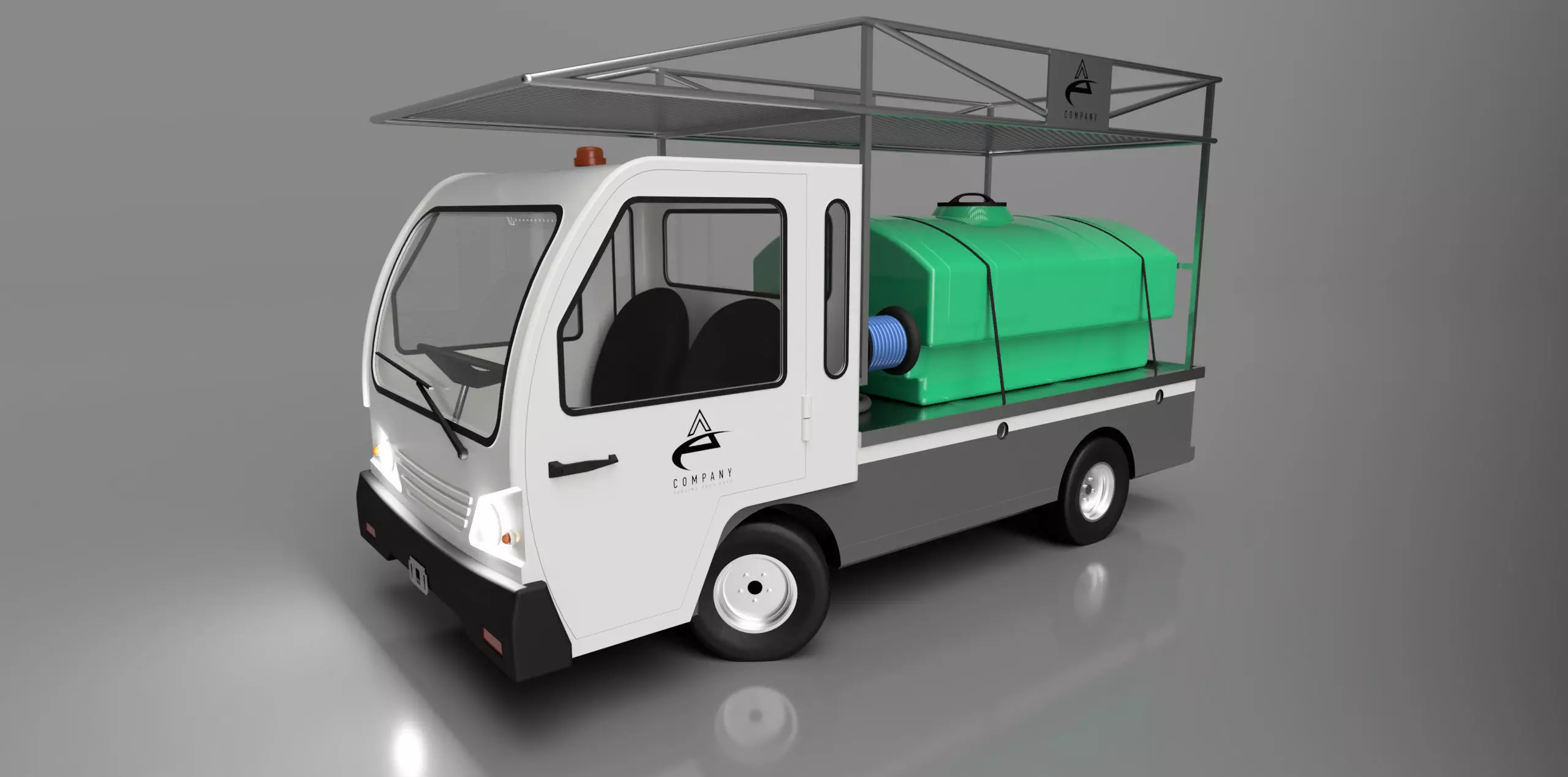 utility vehicle - Bigfoot 3000 multipurpose van 3D model_0