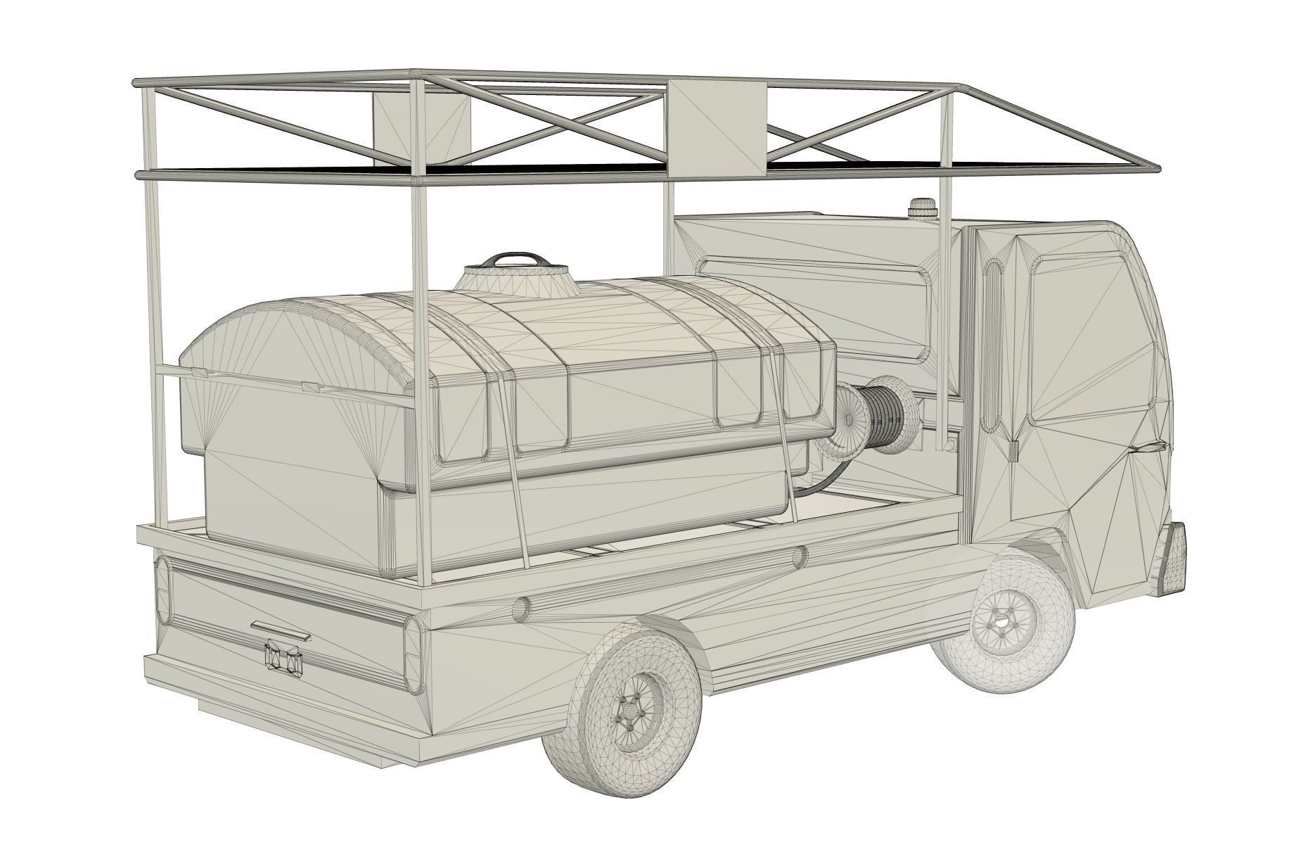 utility vehicle - Bigfoot 3000 multipurpose van 3D model_8