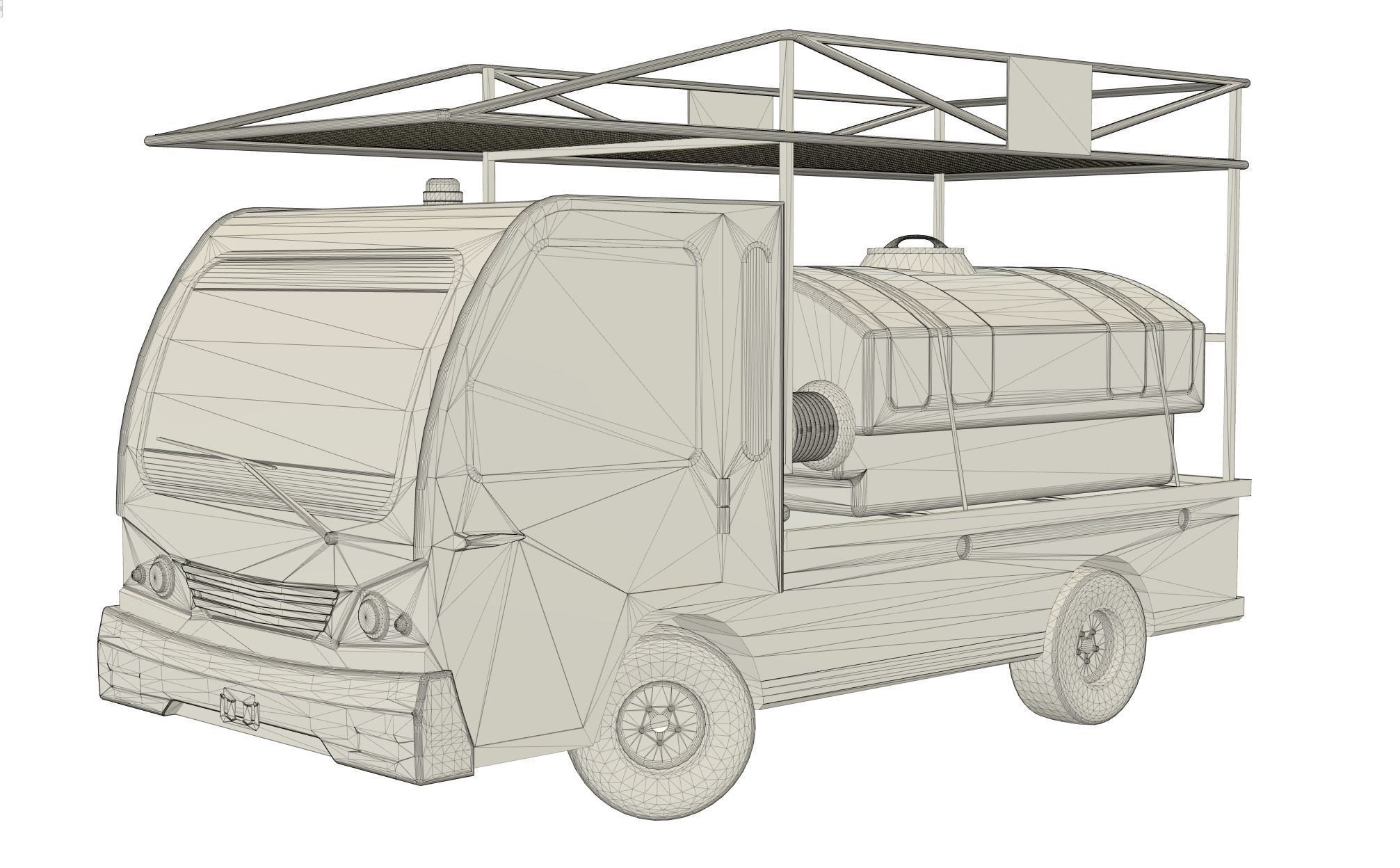 utility vehicle - Bigfoot 3000 multipurpose van 3D model_7