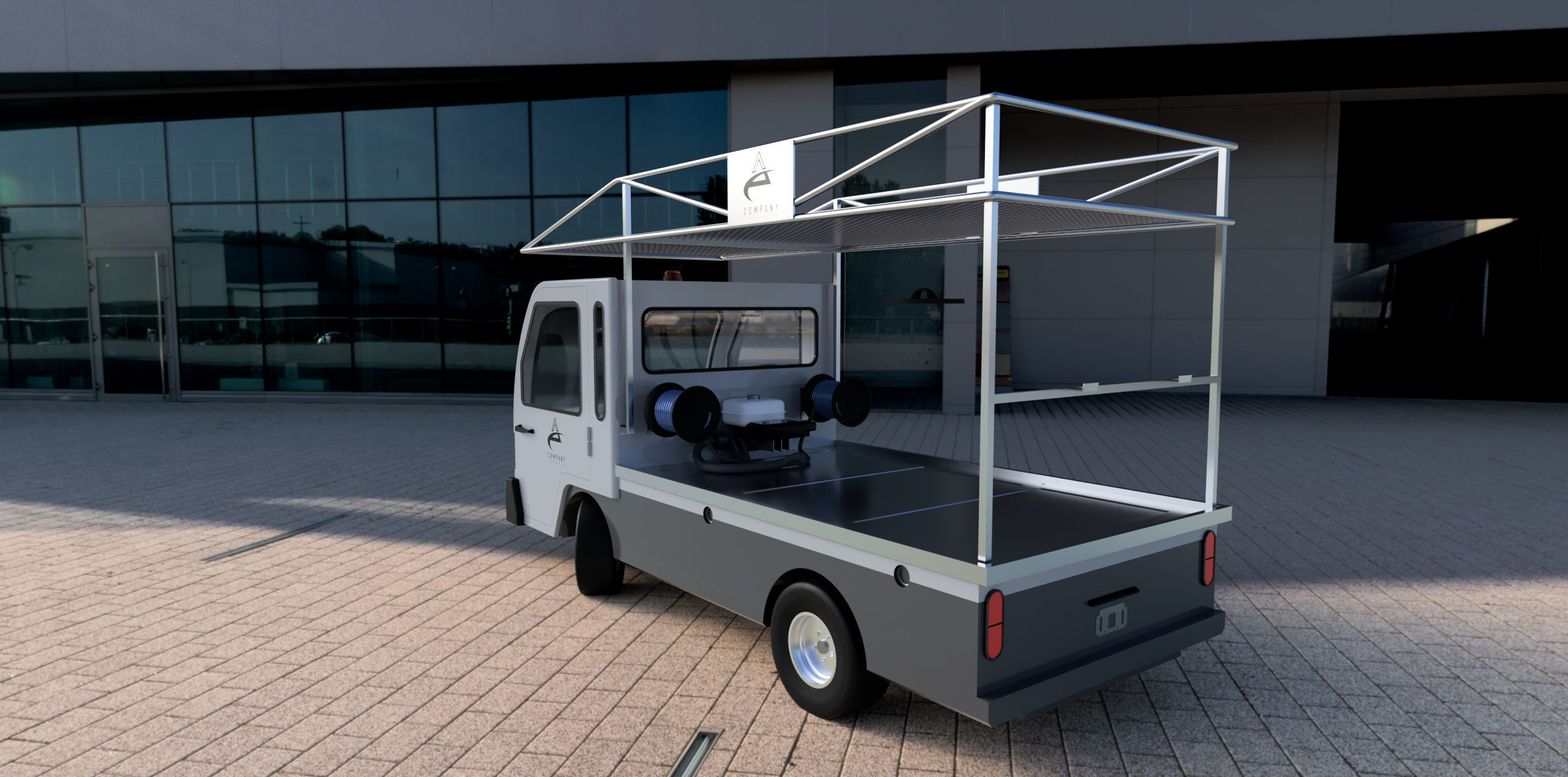 utility vehicle - Bigfoot 3000 multipurpose van 3D model_6