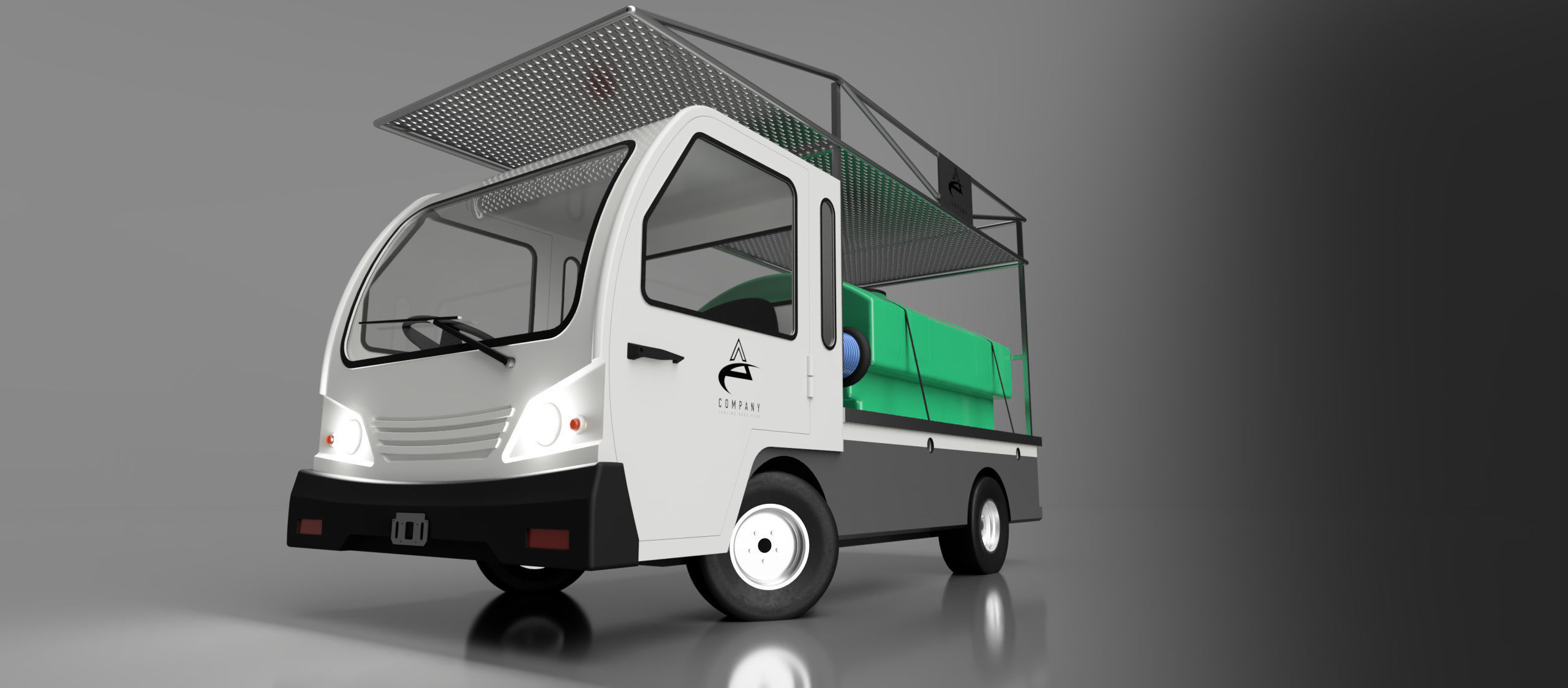 utility vehicle - Bigfoot 3000 multipurpose van 3D model_2